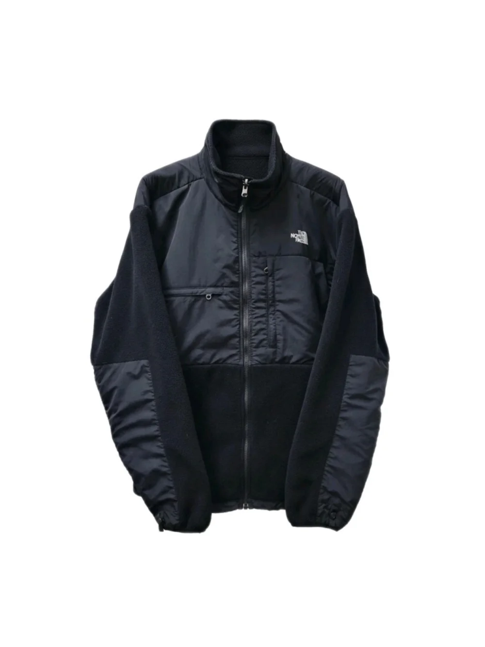 North Face Men's Black Full-Zip Denali Polartec Fleece High Neck Jacket Size XL